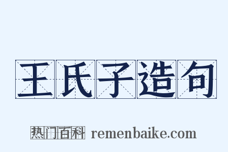 王氏子造句是什么意思的图片